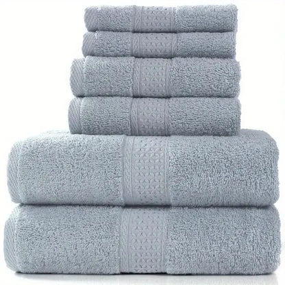 Bath Towel Washcloth Cotton Towel Solid Color Soft Absorbent Towels Multipurpose Use For Hotel Bathroom - Ohberri