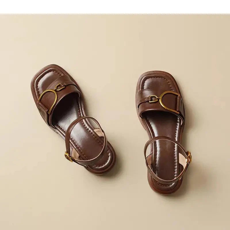 Leather Retro Fashion Sandals Ohberri