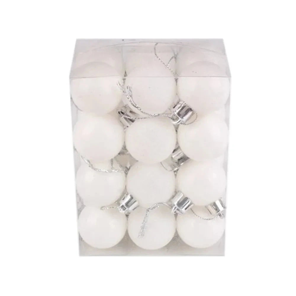 24Pcs Christmas Ball Christmas Tree Decoration Ornaments Ohberri