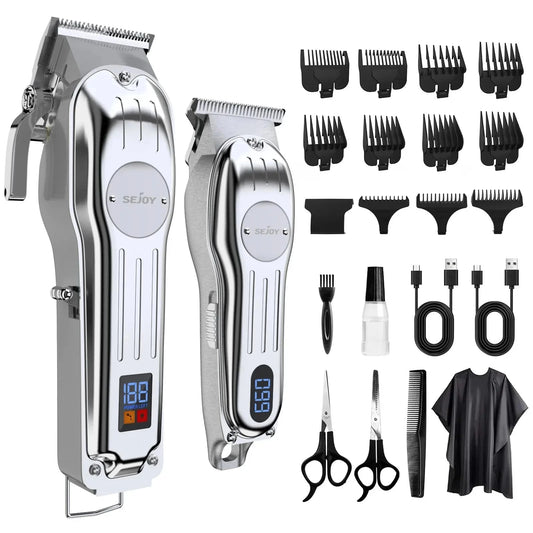 Professional Combo Kits Hair Clipper Electric Hair Trimmer Set For Men Ohberri