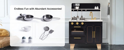 Play Kitchen Wooden with Marble-Style - Ohberri