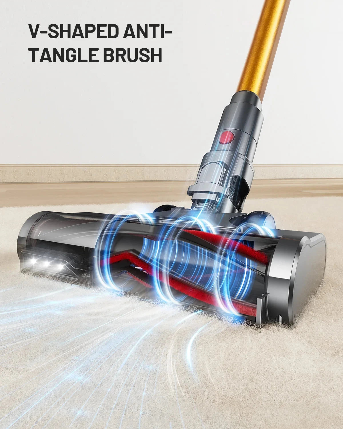 Cordless Vacuum Cleaner, 60Mins Ohberri