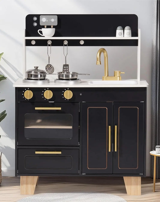 Play Kitchen Wooden with Marble-Style - Ohberri