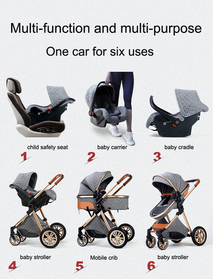 3 in 1 Baby Stroller - Ohberri