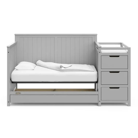 Multi Functional Wooden Bedroom Modern Solid Baby Crib - Ohberri