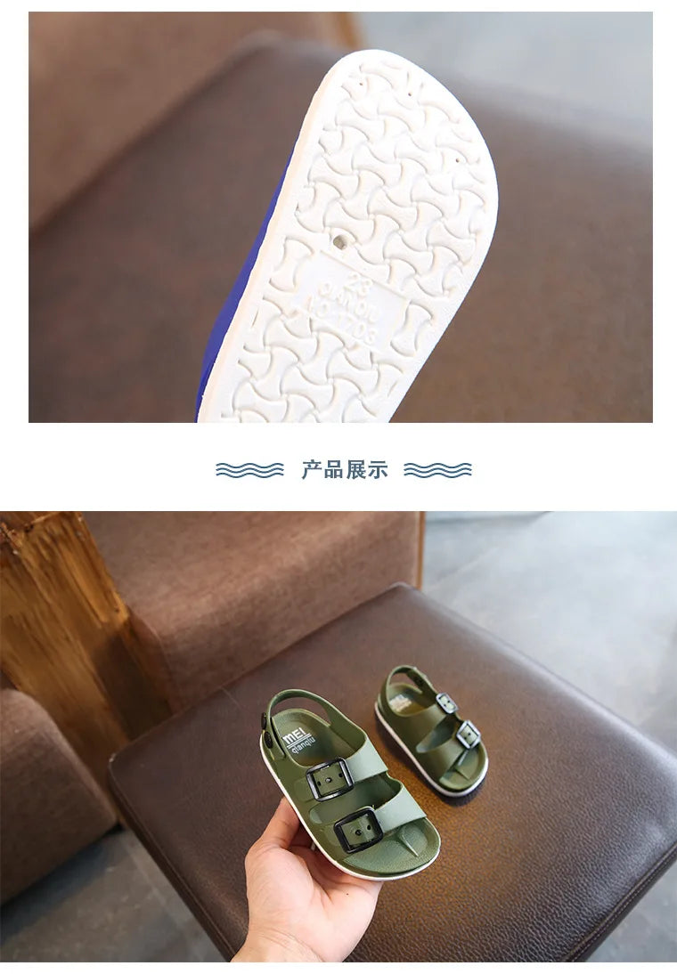 Kids Sandals Boys Girls Beach Shoes Soft Lightweight Closed-Toe Outdoor Children's Toddler Sandasl for Baby Shoes Summer Ohberri