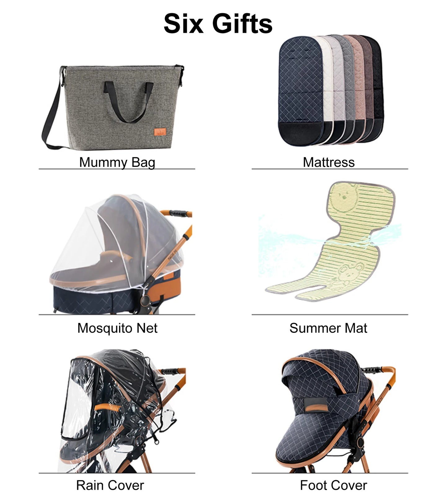 3 in 1 Baby Stroller - Ohberri