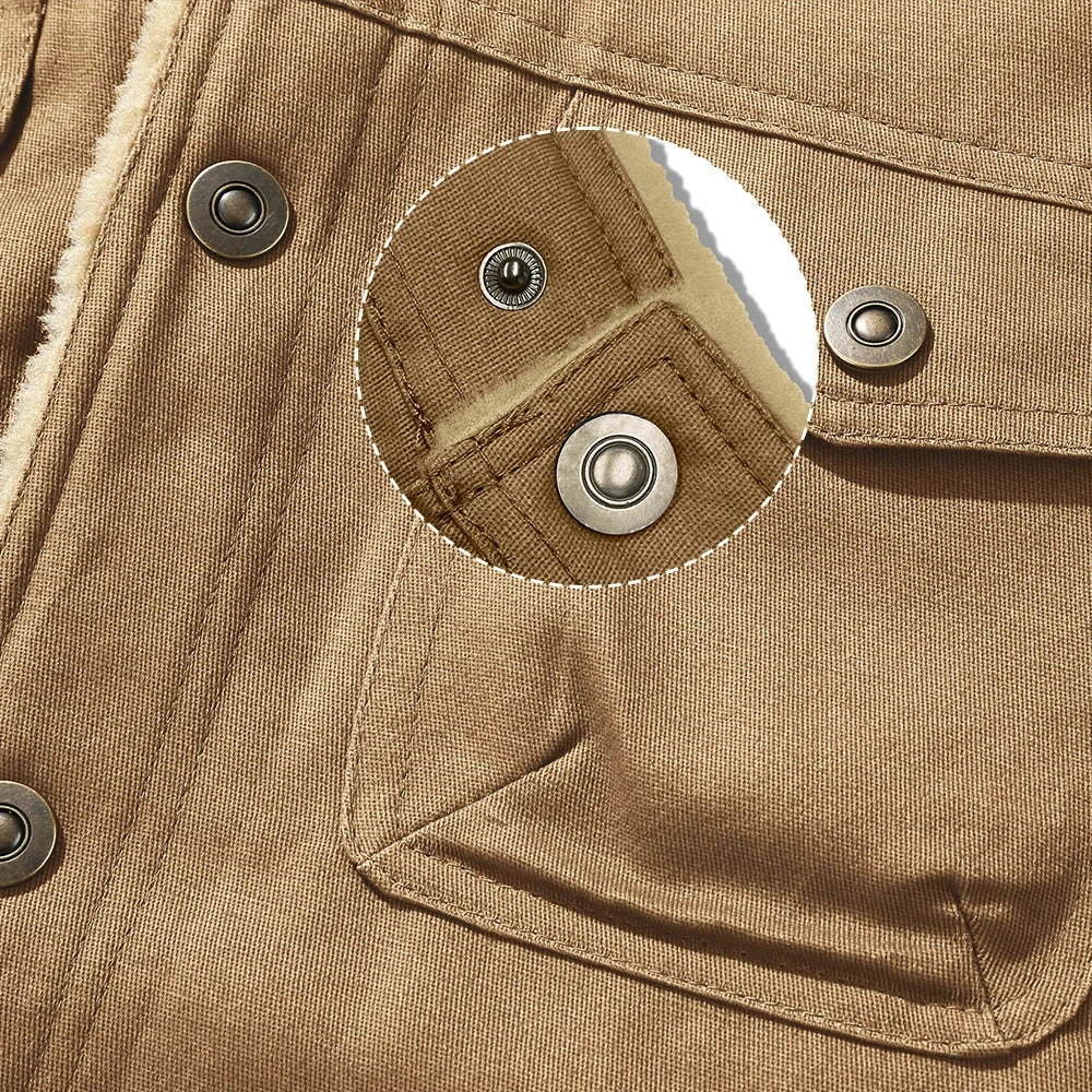 Men's Jackets Winter Warm Waterproof Fleece Lined High Quality Multi-color Coat Ohberri