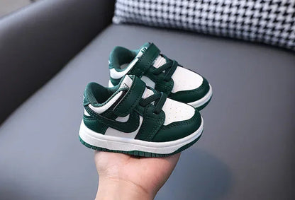 2025 New Toddler Baby Kids Fashion Design Walking Shoes Sneakers White Non-slip Casual Shoes Boys Breathable Outdoor Board Shoes Ohberri