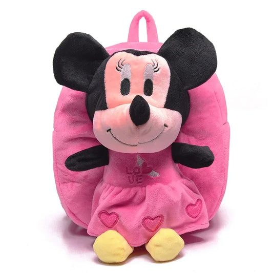 Hello Kitty KT Mickey Mouse Cat Cartoon PP Cotton Short Plush Doll Kindergarten Children Backpack Boys Girls Schoolbag - Ohberri
