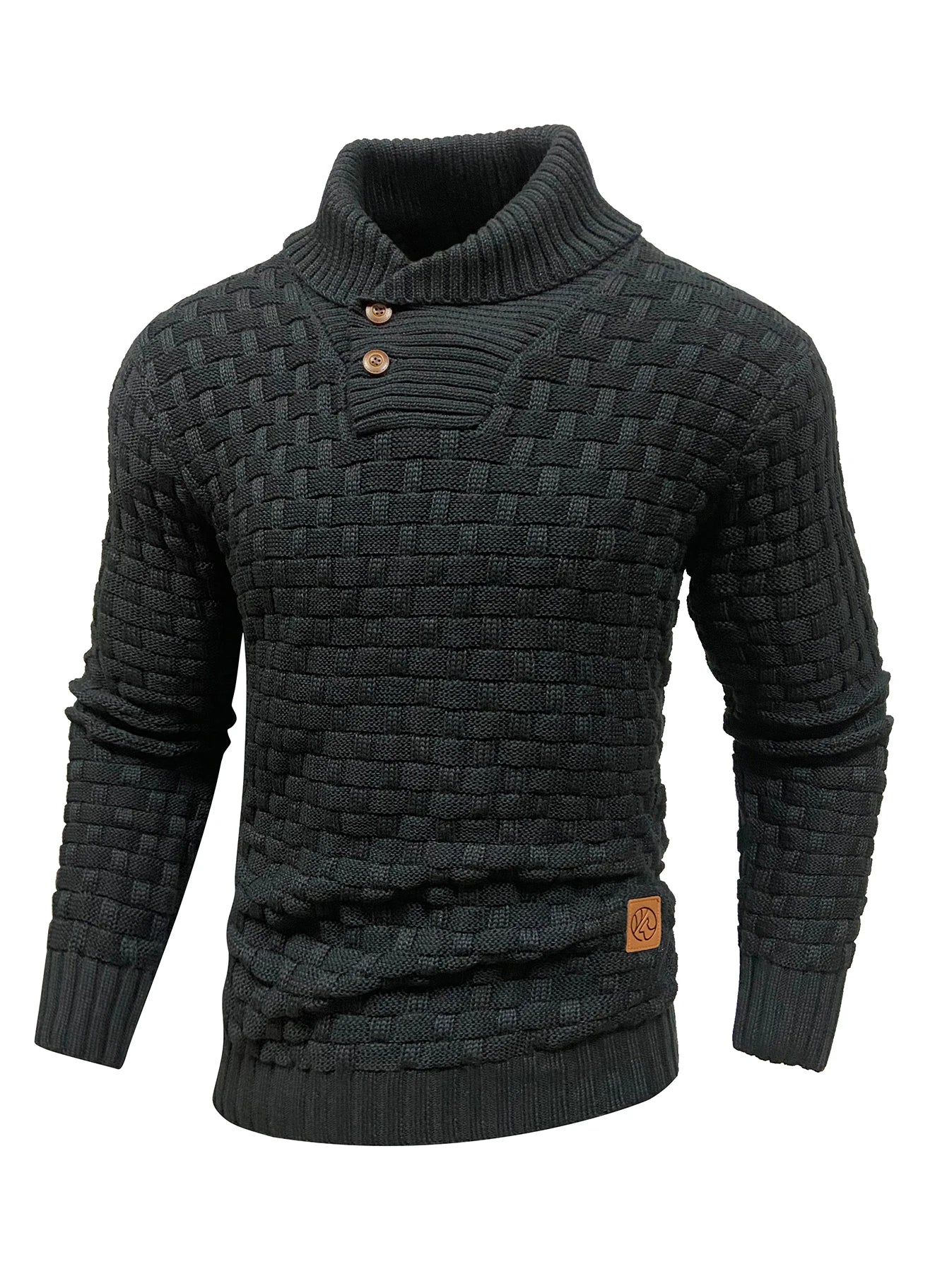 Men’s Knitted Sweater Casual Crew Neck Warm Long Sleeve Pullover