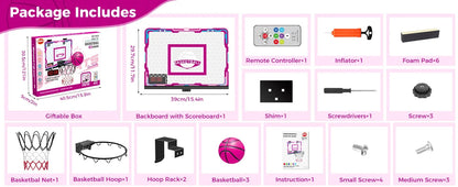 Basketball Hoop Mini Scoreboard for Girls Ohberri