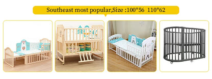 High-Quality Height Adjustable Baby Crib Bed - Ohberri