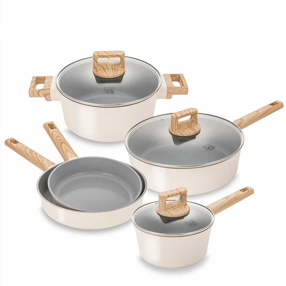 8 Piece Pan and Pot Set with Lid Ohberri