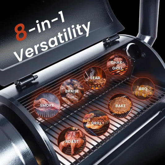 Wood Pellet Grill & Smoker with PID V2.1 Controller - Ohberri