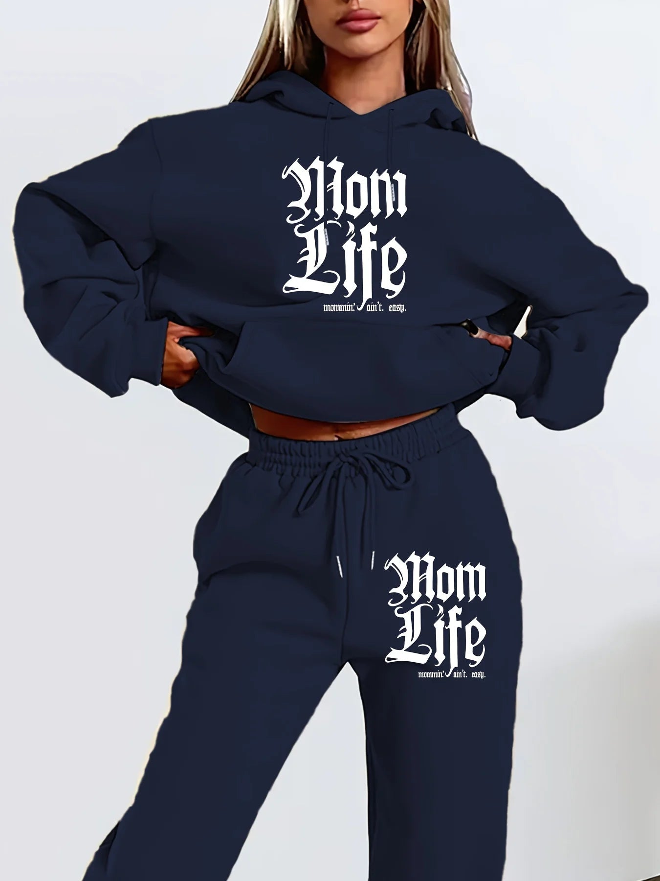 Women's autumn and winter hoodie+sweatpants set Ohberri