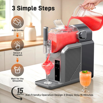 7 in 1 Professional Home Slushie Machine No Ice Needed Rapid Chill Technology Ohberri