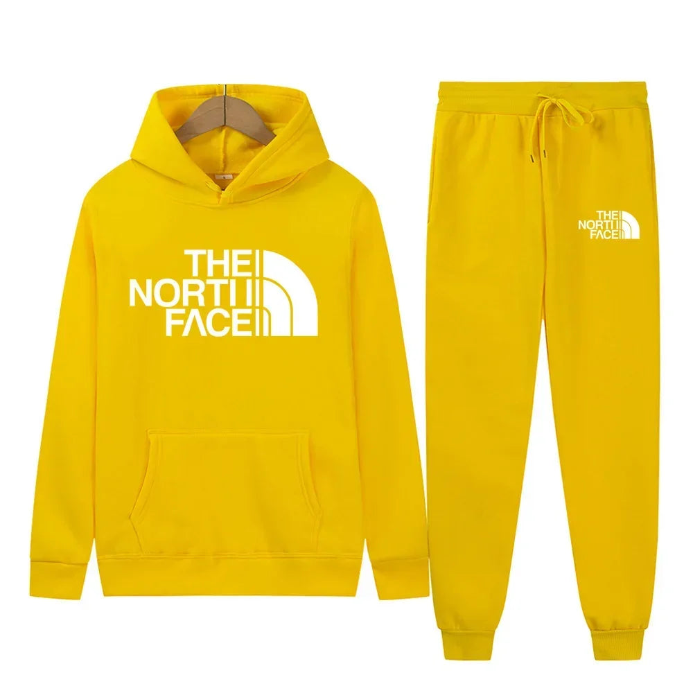 Men Tracksuit Hoodies + Pants 2Pcs Sets Ohberri