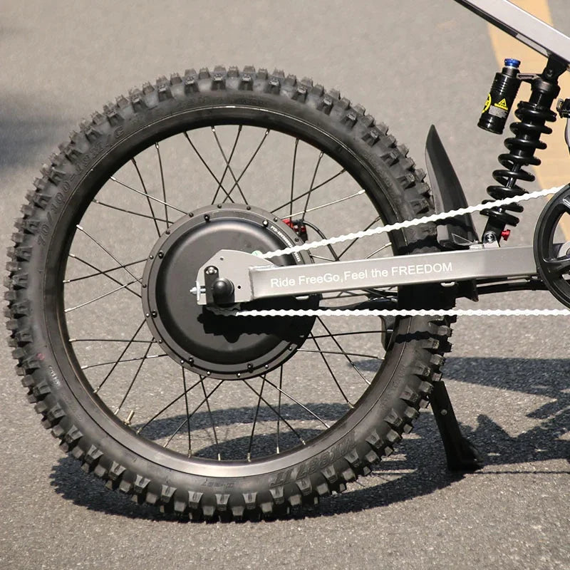 6000W Brushless Gearless Motors 30AH Lithium Battery Speed 90Kmh Electric Dirt Bike - Ohberri