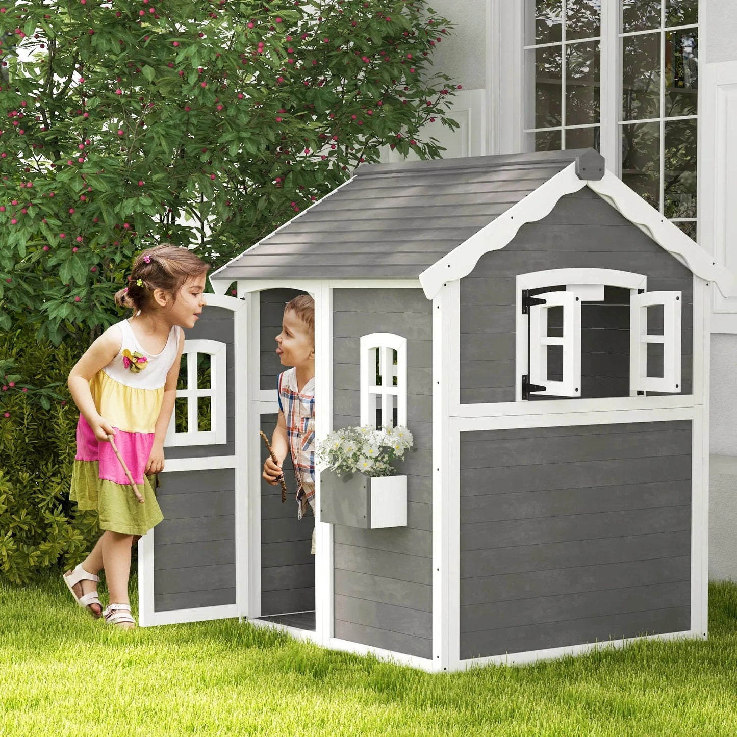 Playhouse for Kids, Outdoor Wooden Ohberri