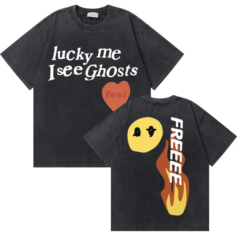 Washed Vintage Graphic T-Shirt Ohberri