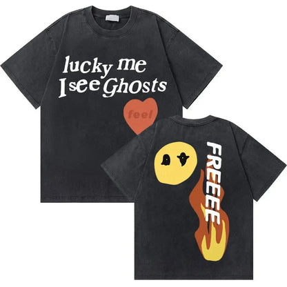 Washed Vintage Graphic T-Shirt Ohberri