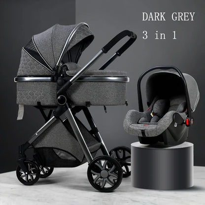 3 in 1 High Landscape Stroller - Ohberri