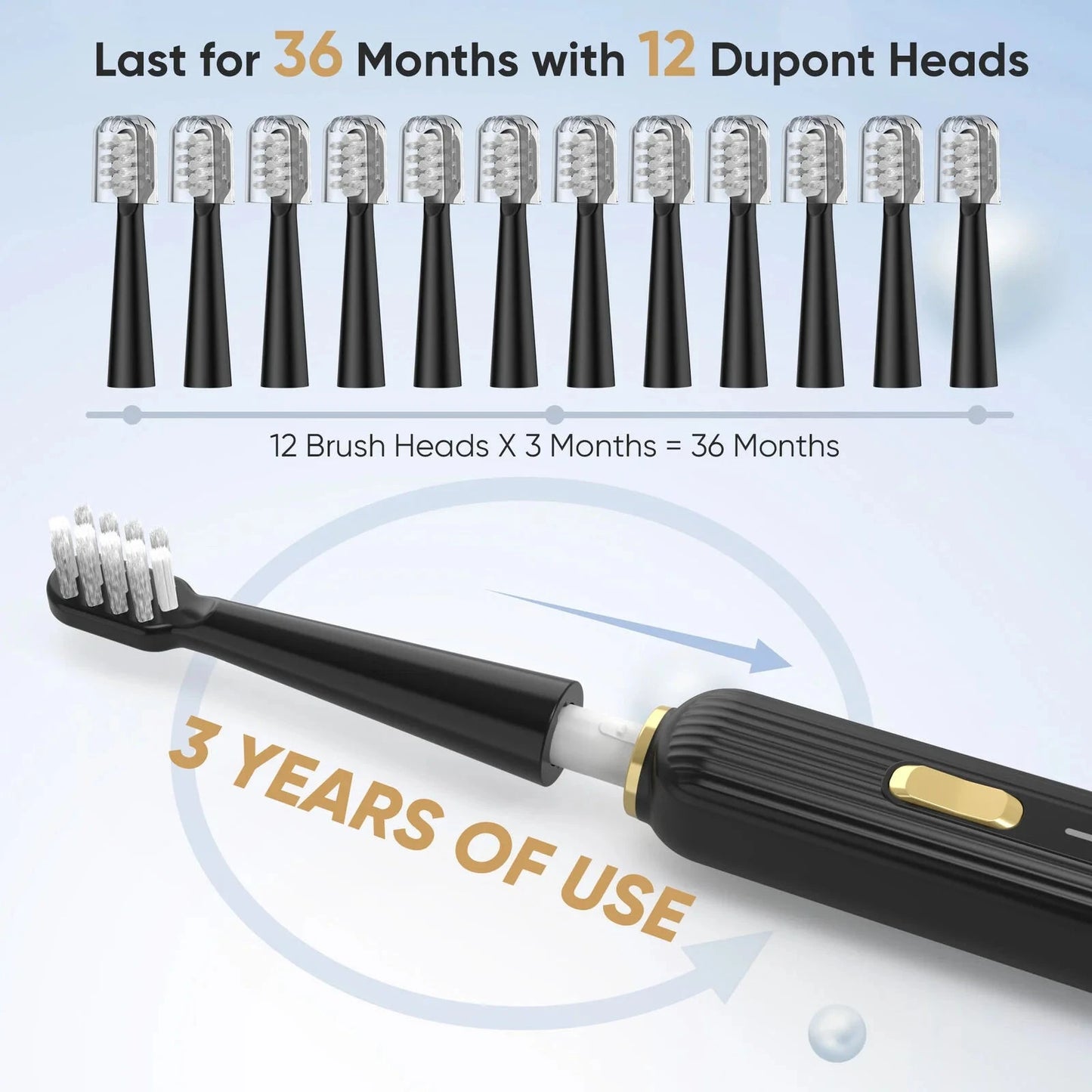 Sonic Rechargeable Ultra Whitening Electric Toothbrush Ohberri