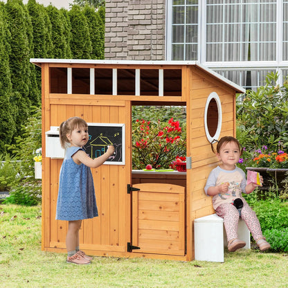 Wooden Playhouse for Kids Ohberri