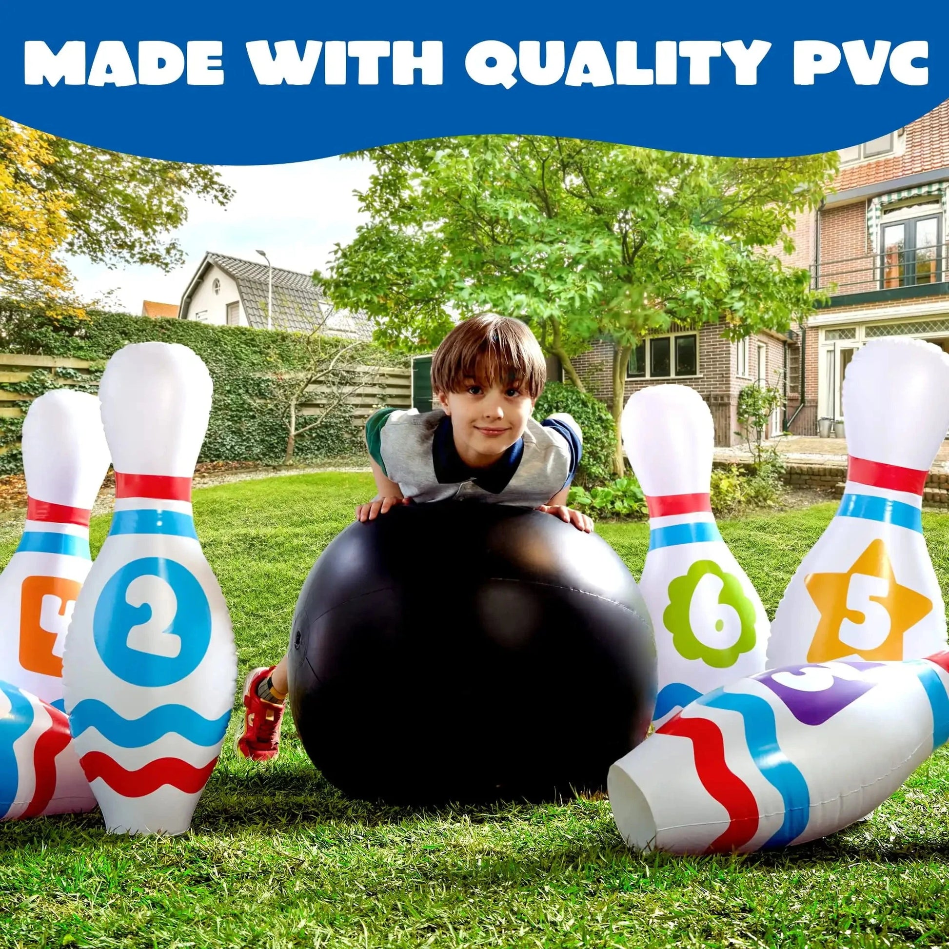 Giant Inflatable Bowling Set for Kids Ohberri