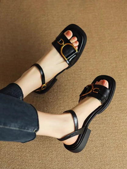 Leather Retro Fashion Sandals Ohberri