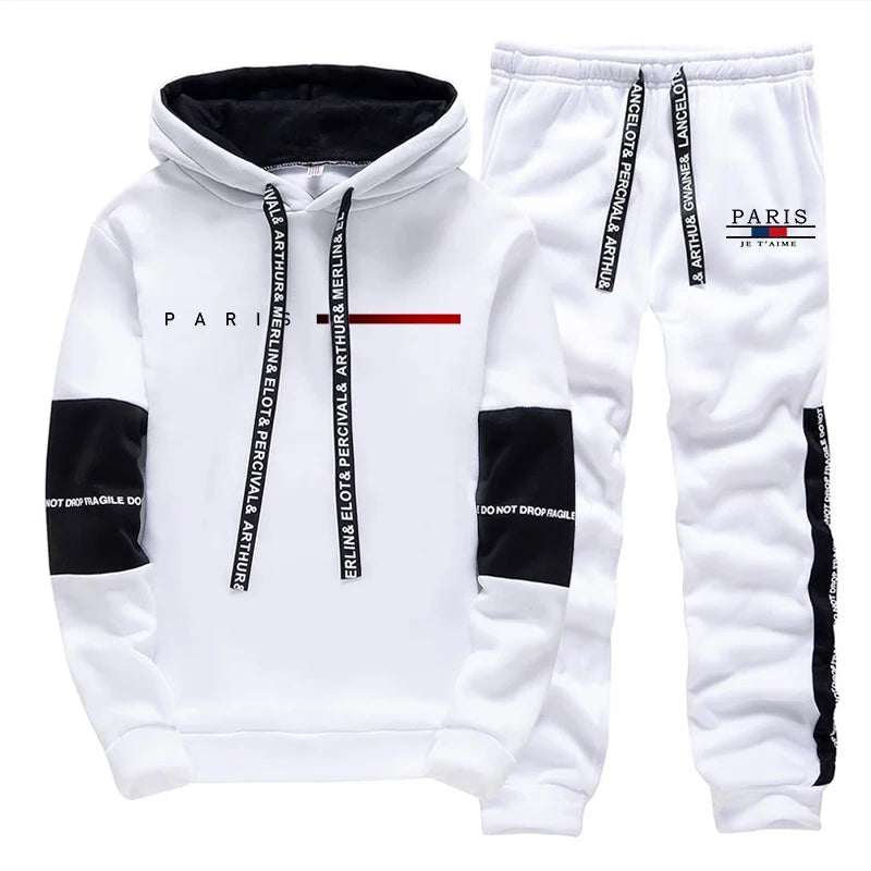 Mens Tracksuit Print Casual Sweatshirts Sportswear Outdoors Sports Jogging Ohberri