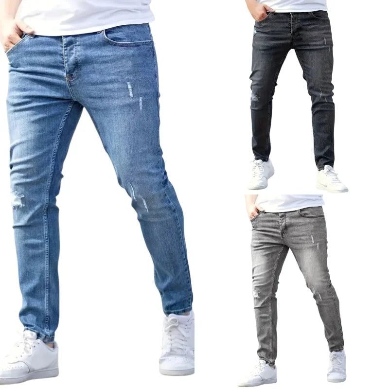 Mens Jeans Casual Skinny Pants Stretch Denim Ohberri