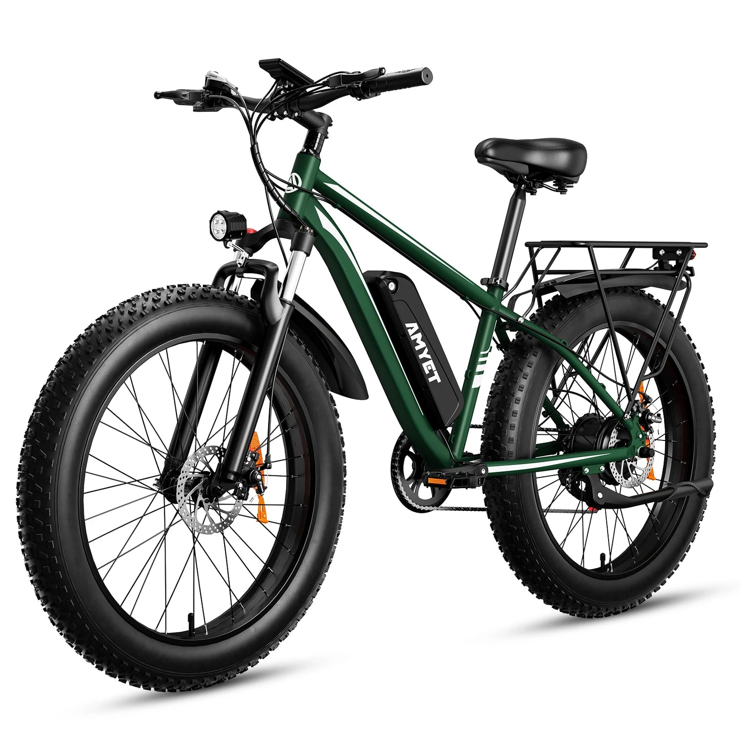Peak 1500W 48V 15AH 26" Fat Tire Mountain Bike 31mph  Electric Dirt Bike - Ohberri