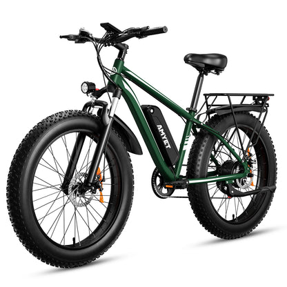 Peak 1500W 48V 15AH 26" Fat Tire Mountain Bike 31mph  Electric Dirt Bike - Ohberri
