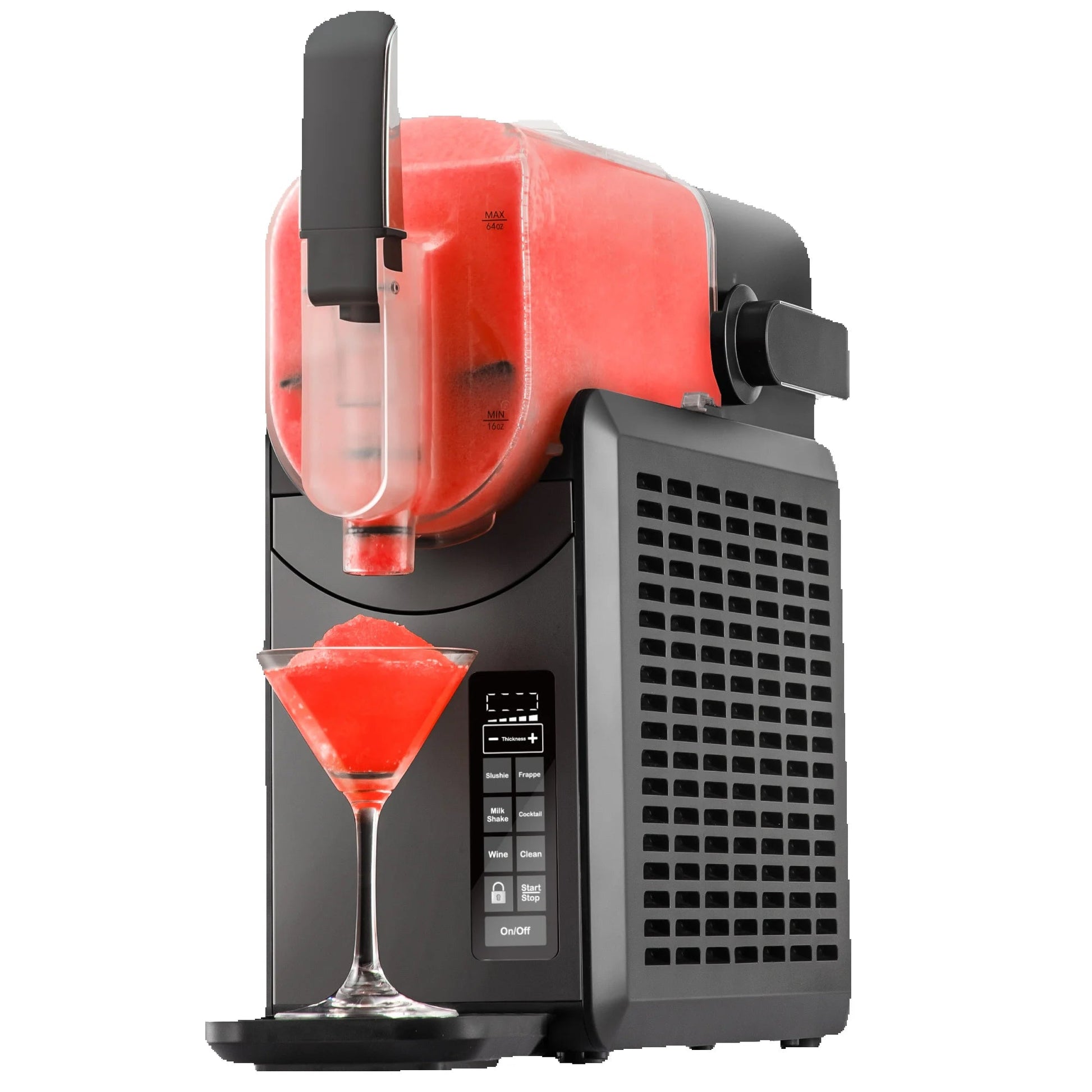 SIMZLIFE No Ice Needed 88 oz Slushie Machine Professional Frozen Drink Maker for Home with Self-Cleaning Function 5 Programs Ohberri