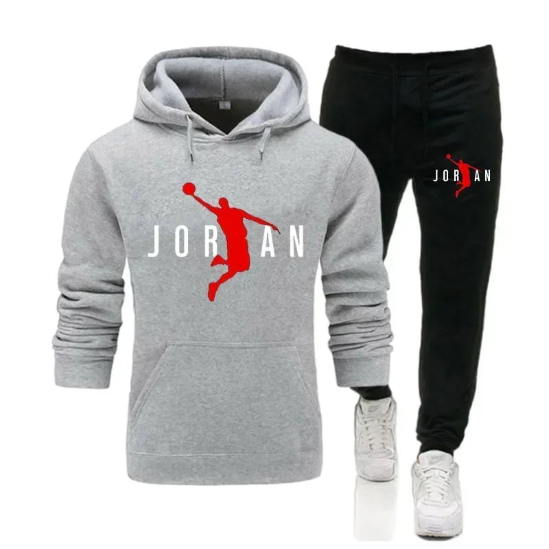 Men's Tracksuit Hoodie Pants 2Pcs Sets Ohberri