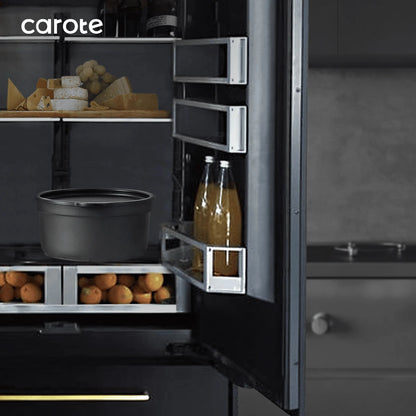 Nonstick Cookware Sets, 19 Pcs Non Stick Pots and Pans Set with Removable Handle, Black Ohberri