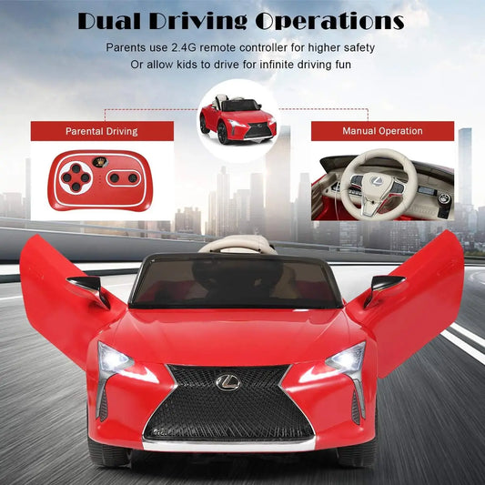 Lexus LC500, 12V Battery Powered Car w/Remote Control - Ohberri
