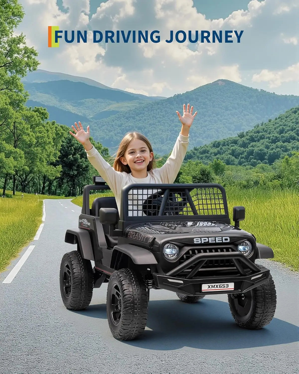 Electric Car for Kids Ride On with Remote Control Ohberri