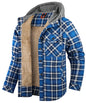 Men's Jackets Winter Hooded Warm Coat Casual Thicken Plaid Ohberri