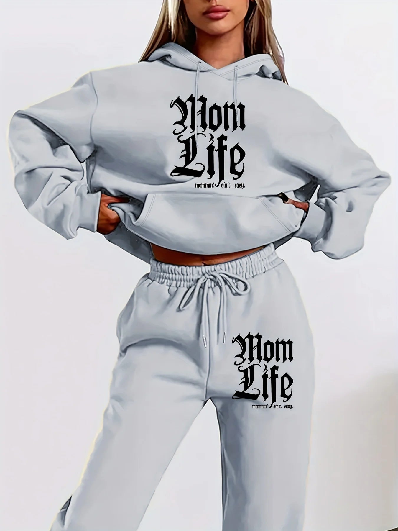 Women's autumn and winter hoodie+sweatpants set Ohberri