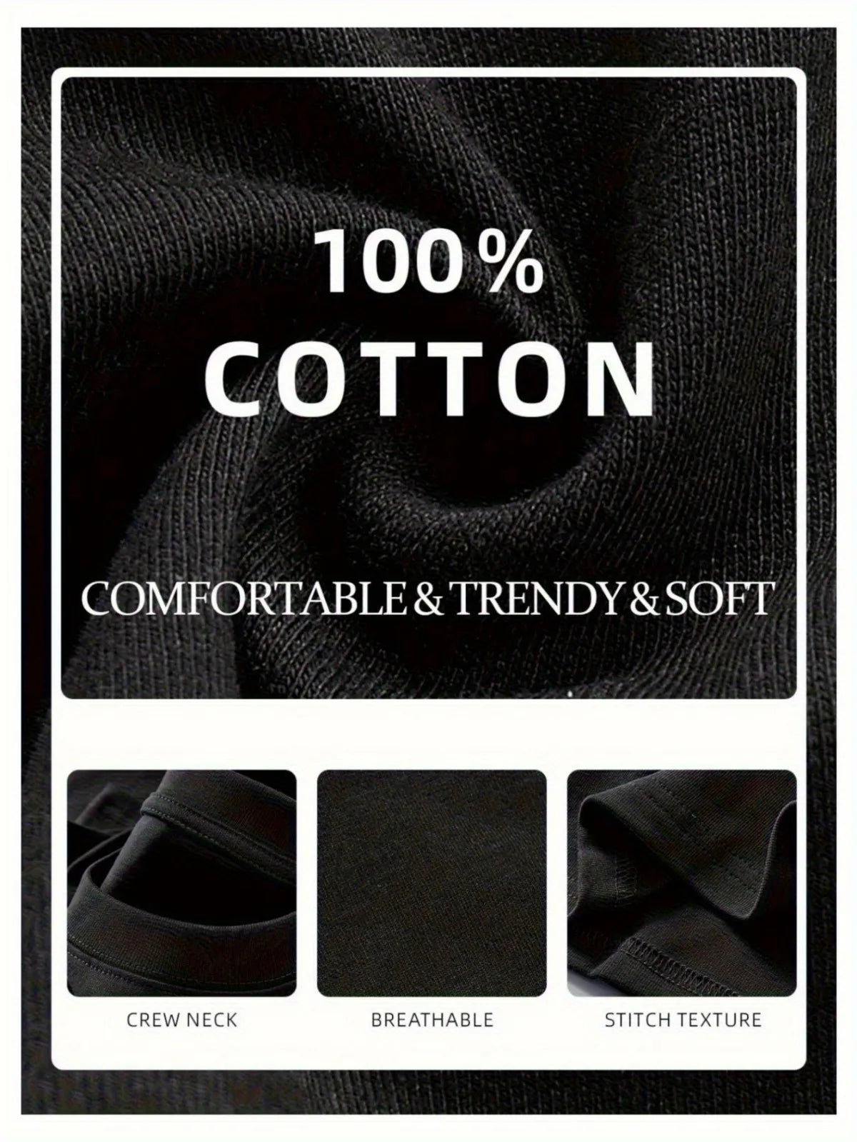 Women's Fashionable Pure Cotton Casual Round Neck Gigi Letter Printed Pattern T-shirt