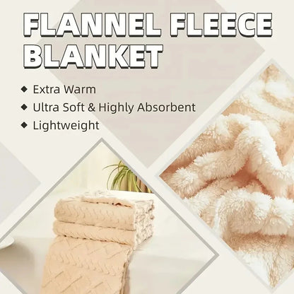 Plush 1pc Luxurious Fleece Blanket Ohberri