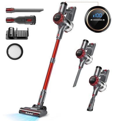 Cordless Vacuum Cleaner 55Mins Running Time with Touchscreen Ohberri