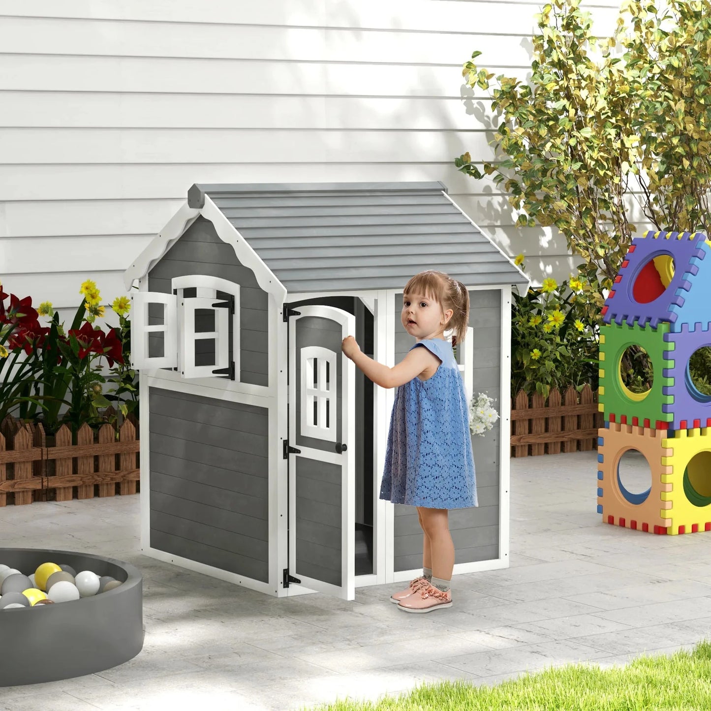 Playhouse for Kids, Outdoor Wooden Ohberri