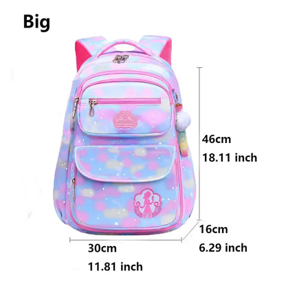 Children Girl Backpack School Bag Pink For Kid Child Teenage Schoolbag Primary Kawaii Cute Waterproof - Ohberri
