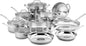 17-Piece Cookware Set, Chef's Classic Steel Collection Ohberri