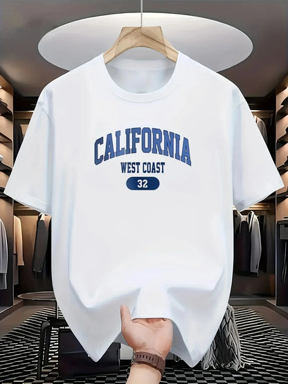 California West Coast Graphic Tee - Soft, Breathable, Round Neck Short Sleeve T-Shirt Ohberri
