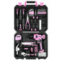 DEKO 126Pcs Power Tool Combo Kits with 8V Cordless Drill,10MM 3/8'' Ohberri